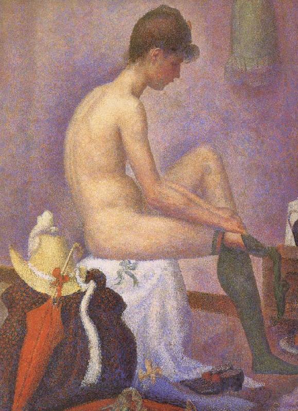 Georges Seurat The Post of Woman Sweden oil painting art